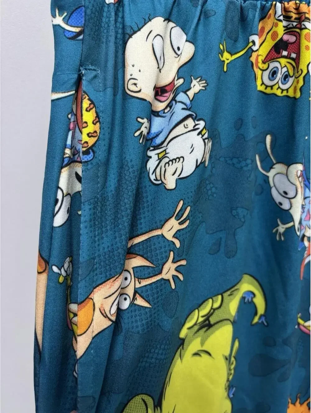 Men's Nickelodeon 90s XL Sleep Shorts SpongeBob Ren Stimpy Arnold Catdog Rugrats